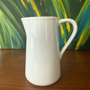 Elegant White Ceramic Pitcher